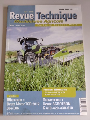Revue technique tracteur deutz - revue,