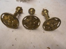 LOT OF 3 LARGE BRONZE BUTTONS LOUIS STYLE 16 HANDLES LOCK DOOR LOCK 