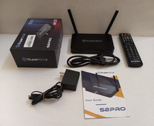 SuperBox S2 Pro Android TV Box Streaming Media Player IPTV Tested Works Great