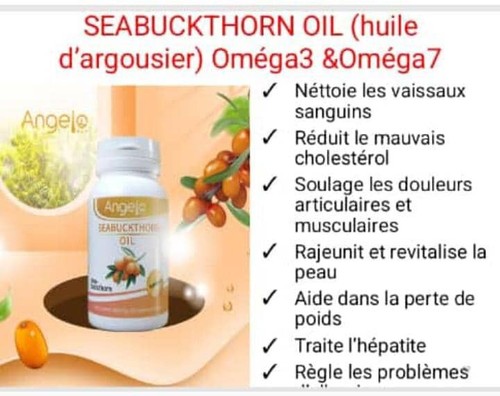 Capsules huile argousier - d'huile, d'argousier