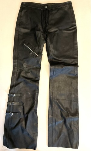Pantalon cuir noir avec - pantalon,
