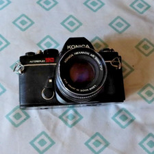 RARE Vintage Konica 35mm Film Camera Autoreflex TC Hexanon Lens 50mm f1.7 LOOK