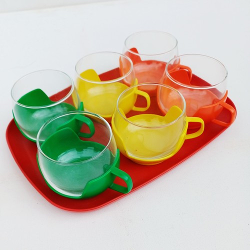 Ensemble plateau rouge - rouge, +