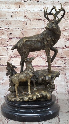 Statue bronze cerf élan - cerf,
