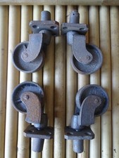 x4 anciennes roulettes de