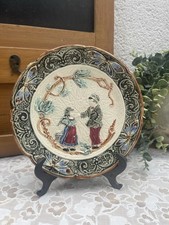 Antique slippers plate circa 1900 decor children Onnaing? Orchies?