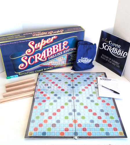 Super scrabble deluxe edition - scrabble,