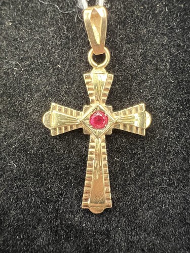 Pendentif croix carats - or, 18