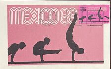 P) 1968 MEXICO, THIRD PRE OLYMPIC SERIES, XIX OLYMPIC GAMES, MAXIMUM CARD, GYMNA