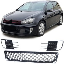 Pour VW GOLF 6 VI 08-13 Gti GTD Pare-Chocs Grille Gauche Droite Centre Noir