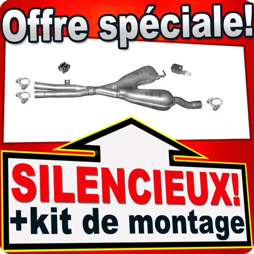 Silencieux intermédiaire pour - silencieux,