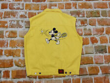 DONALDSON Jeans Gilet Mickey Mouse Jaune Walt Disney Tennis Comic Gr : M Tip Top
