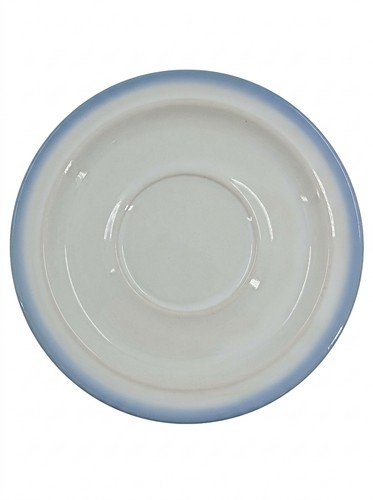 Soucoupe porcelaine blanc bleu - soucoupe,