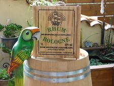 Décoration murale en bois tableau plaque panneaux enseigne plaque Rhum Bologne