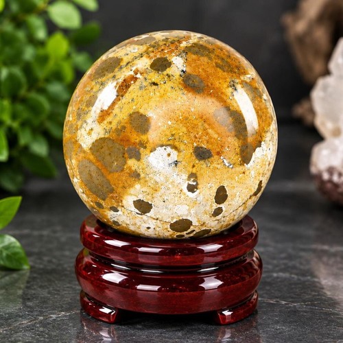 Sphère jaspe léopard - sphère,