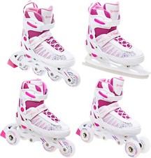 Roller Grace + patin à roulette + patin à glace + triskate Enfant Mixte Raven