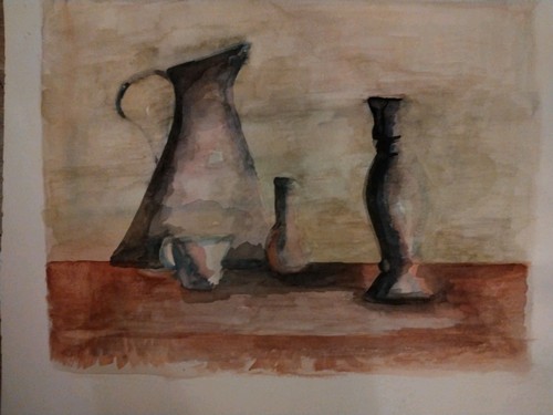 Aquarelle contemporaine nature - aquarelle,