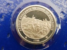 SUPERBE MINI- MÉDAILLE ARGENT  925 "HISTOIRE FRANCE " FRANKLIN-ANNEE 80 - N°87