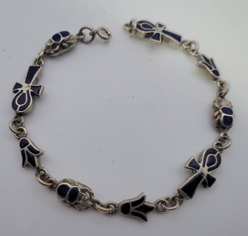Bracelet ankh égyptien argent - ankh,