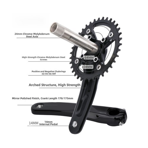 Manivelles pour vtt 170mm - pour,