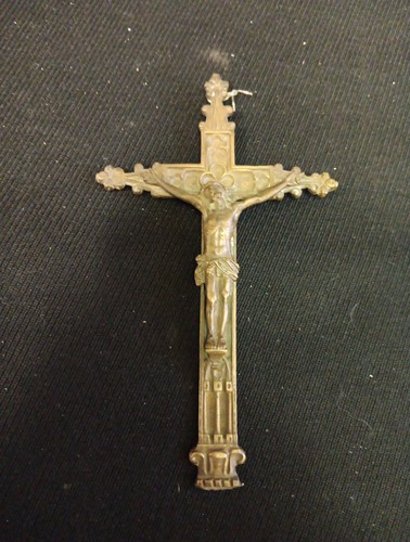 Ancien crucifix bronze - en,