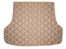 Matelassé Cuir artificiel BEIGE FONCÉ Tapis coffre pour Rover 75 berline 1998-20