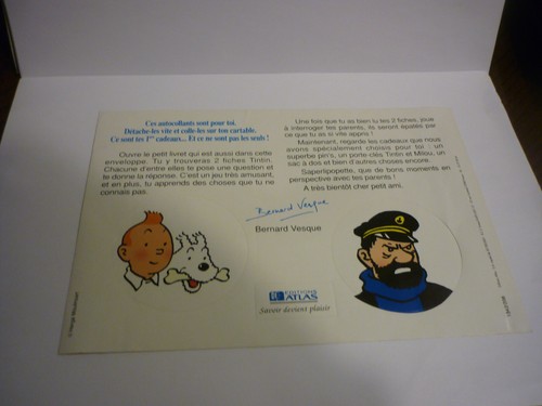 Planche autocollants tintin - planche,