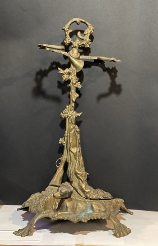 Vintage brass umbrella stand - umbrella,