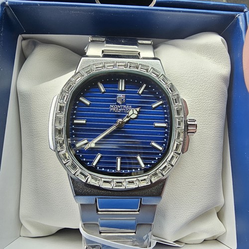 New montres prestige blue face - new,