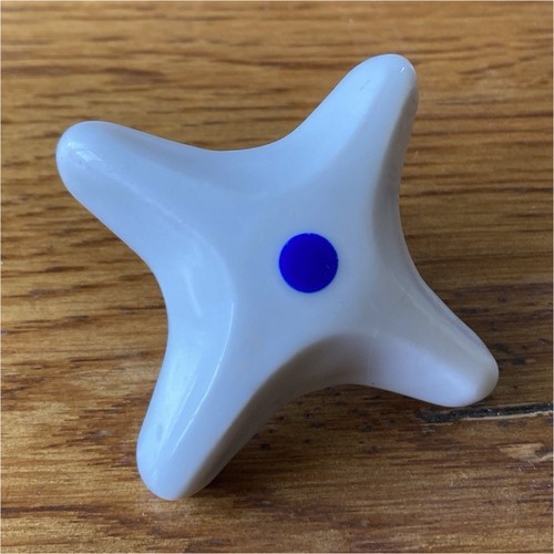 Bouton porcelaine vintage - porcelaine,