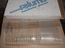 w126 euro headlight glass reluma right side only 1 piece