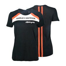 Harley-Davidson Women's T-Shirt Accelerate Stripe Knit Top (S06)