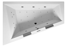 Baignoire RIHO Doppio, asymétrique, avec système Joy, 2 places, 180 x 130 x 4...