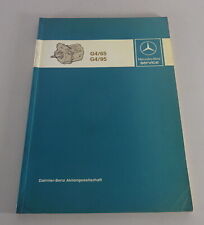 1984 Mercedes-Benz LK 709 - 1117 Gearbox G4/65 + G4/95 Workshop Manual