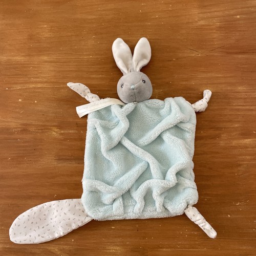 Doudou plat lapin gris - doudou,