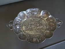petit plateau en argent massif