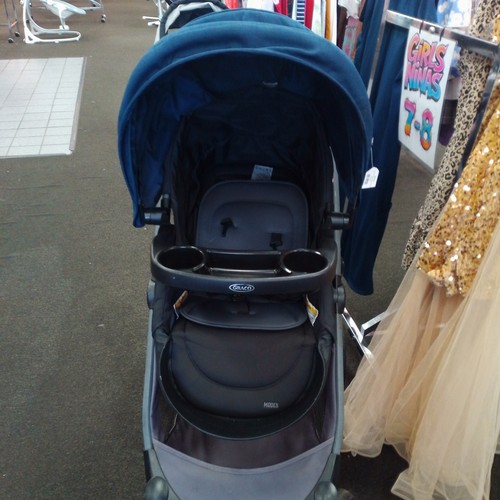 Graco navy blue stroller - graco,