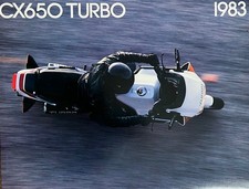 1983 Honda CX650 Turbo 6-page fold out brochure/literature NOT Repro