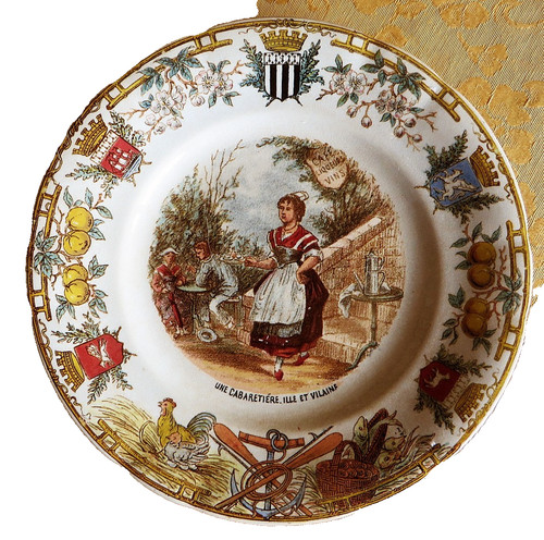 Assiette sarreguemine - assiette,