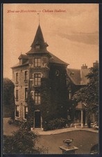 Old postcard Mont-sur-Marchienne, Chateau Halloint 1910 