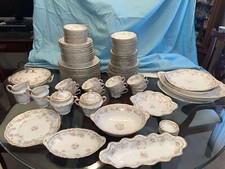 Antique Theodore Haviland Limoges France Roses Schleiger 340 Plate Bowl Teacup