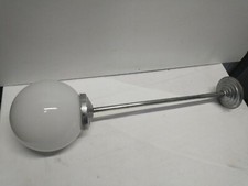 27 / Vintage School White Opaline Chandelier 