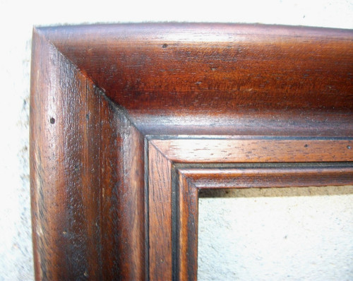 Cadre ancien bois - bois, massif