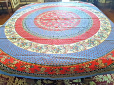 Provencal Round Printed Cotton Tablecloth - Diameter 165cm