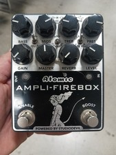 Guitar Effector Atomic AMPLI-FIREBOX good condition Black&Silver Preamplifier