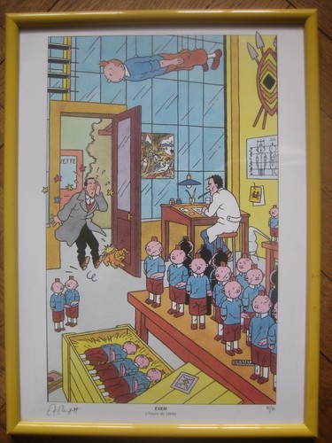 Sérigraphie 1999 tintin - sérigraphie,