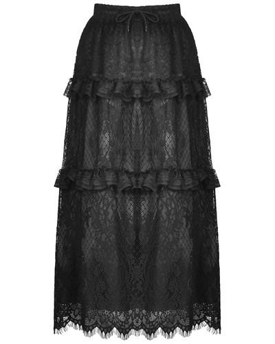 Jupe maxi volants en - volants,