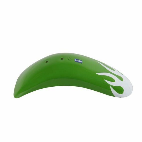 Garde boue flame vert blanc - garde-boue, "flame"