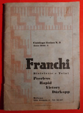 FRANCHI DURKOPP SADDLE BOWDEN EAGLE BICYCLE CATALOGUE, 1932 - VEIL