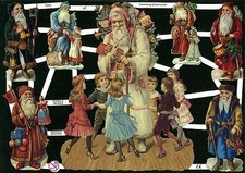 # GLANZBILDER # EF 7255 Old Images: Beautiful Nostalgic Santa Claus